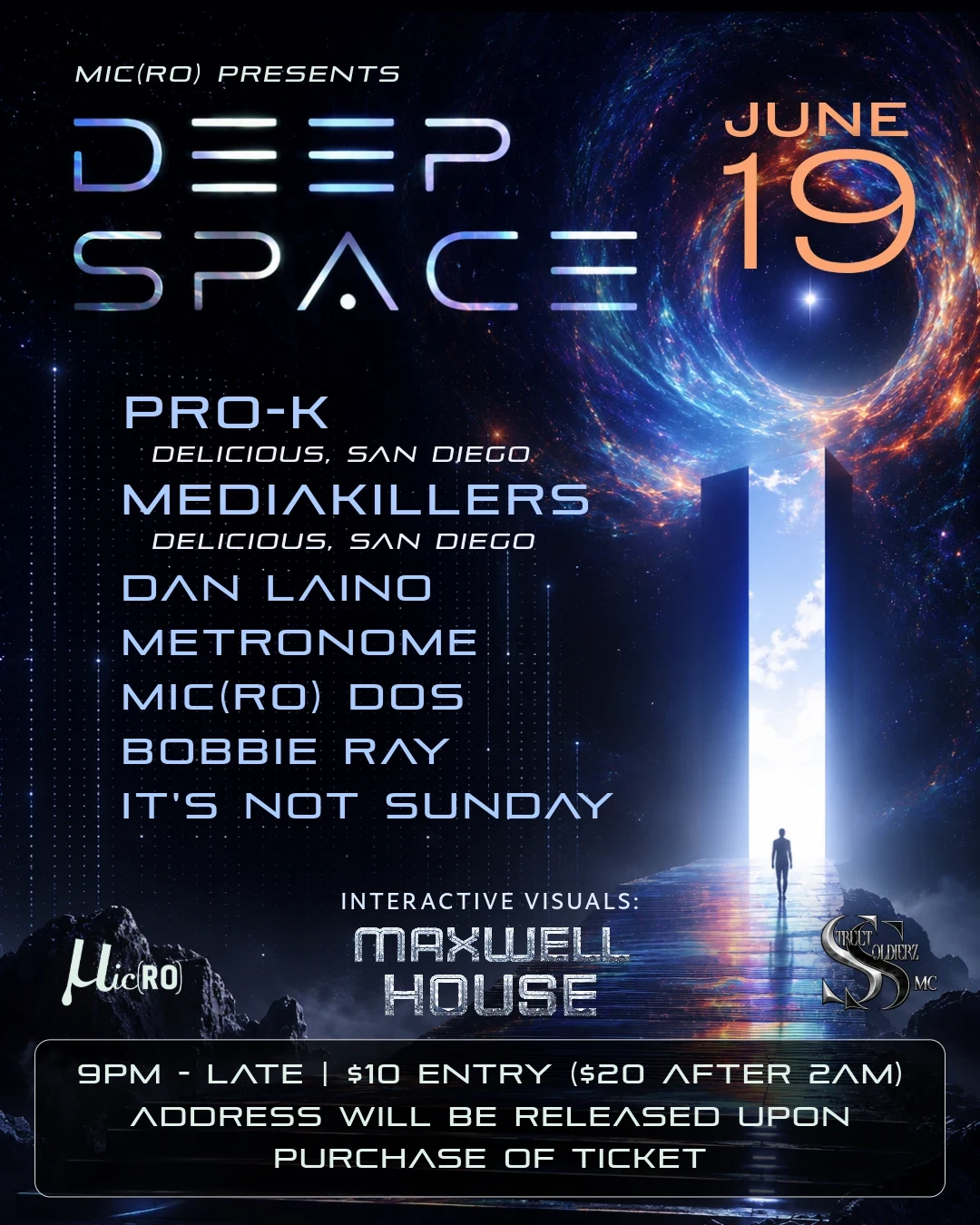 Mic(RO) Presents: Deep Space event artwork